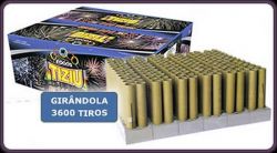 Girândola 3600  - 144 tubos 37mm- fogos Tiziu